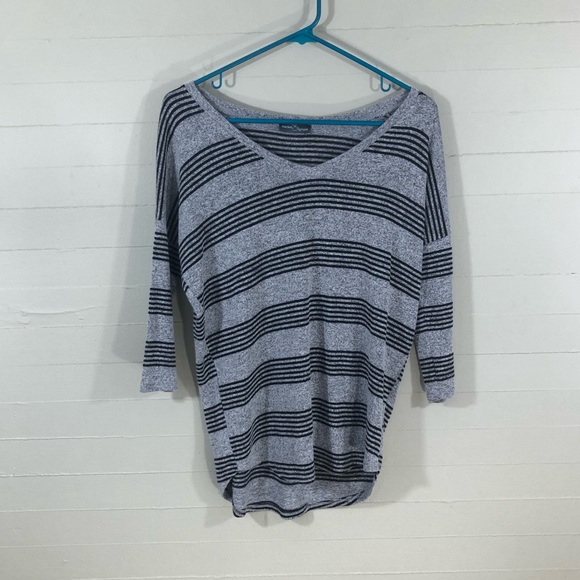 Market & Spruce Tops - Market & Spruce Slouchy Striped Tunic